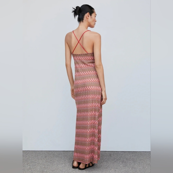 MANGO GEOMETRIC knit dress - Picture 3 of 4